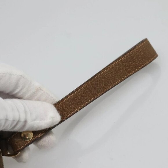 GUCCI GG Supreme Web Sherry Line Bag PVC Beige Gold 89 01 034 Auth yk18098 - Picture 8 of 16